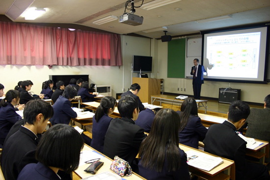 栃木県立宇都宮商業高等学校での講演2